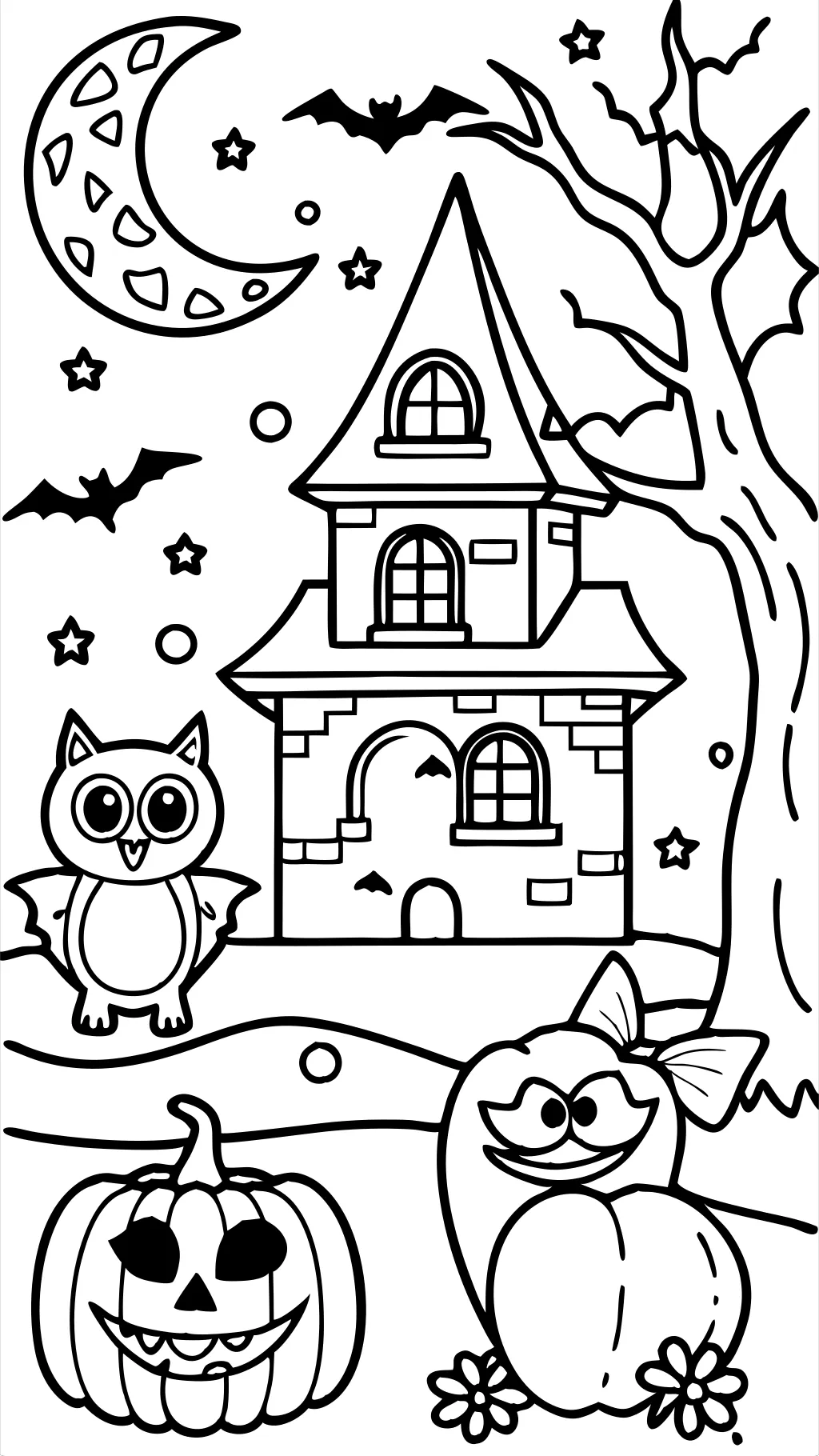 Couleur par numéro Halloween coloriage